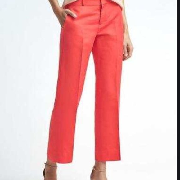 Banana Republic Pants - Banana Republic Logan Linen Blend Cropped Pants